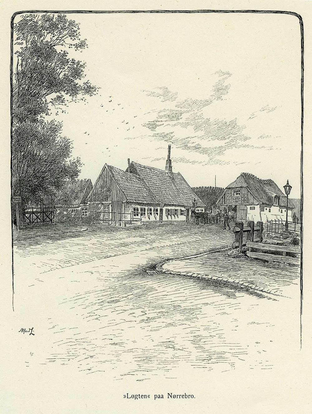 Gæstgivergården Lygten, Nørrebro ca. 1895